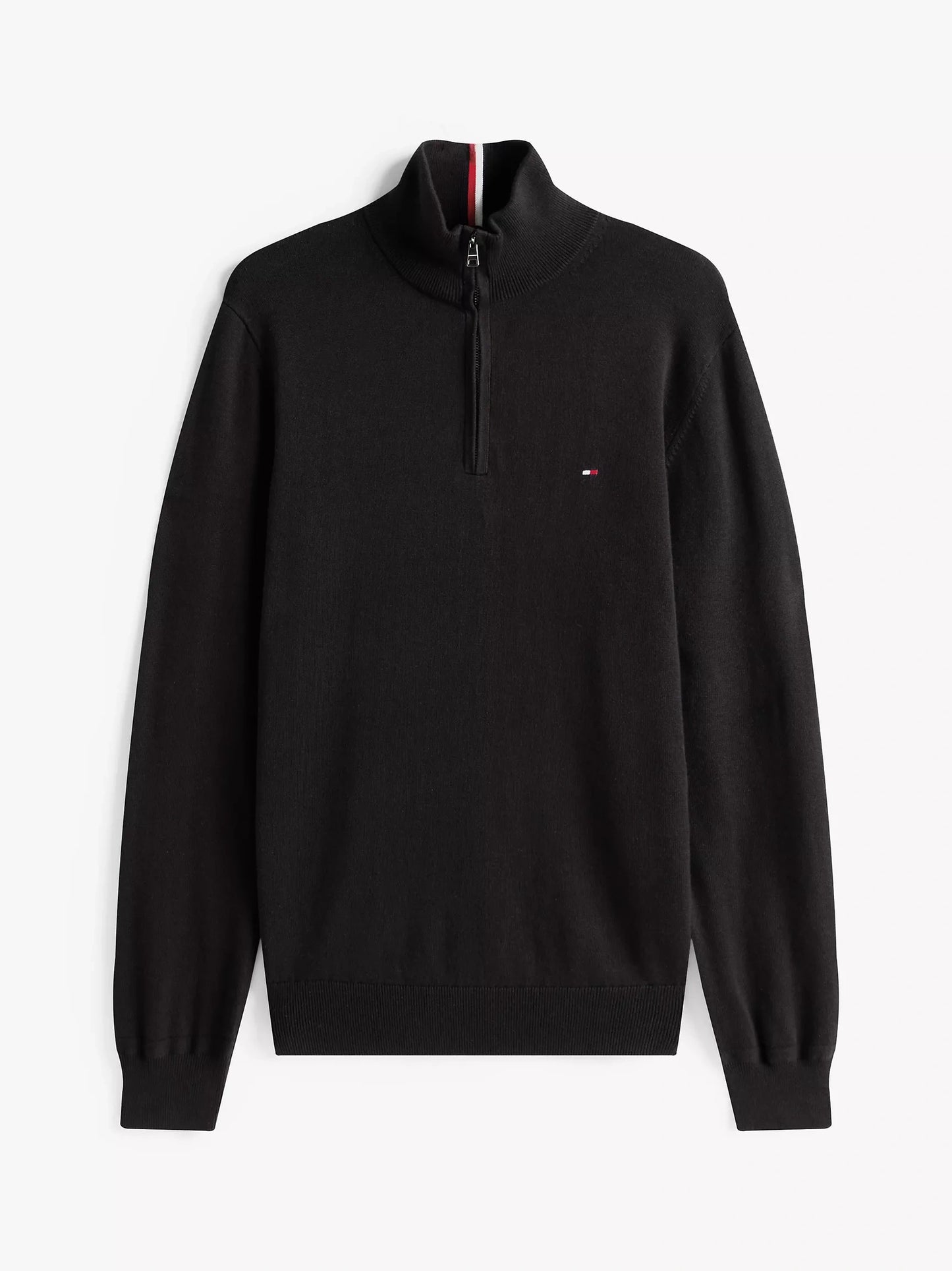 Buzo Tommy Hilfiger Medio Cierre – Negro 100% Original