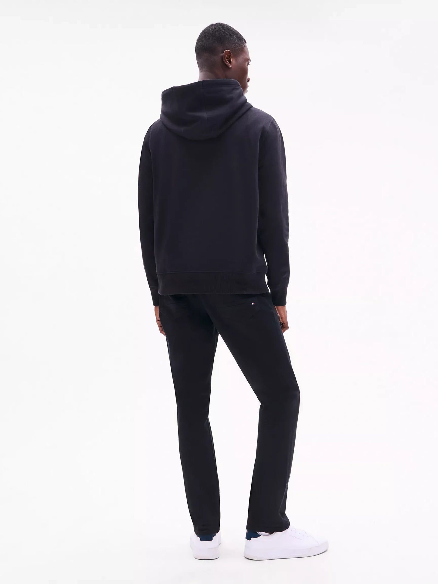 Hoodie Tommy Hilfiger Negro Bordado – Original 100%