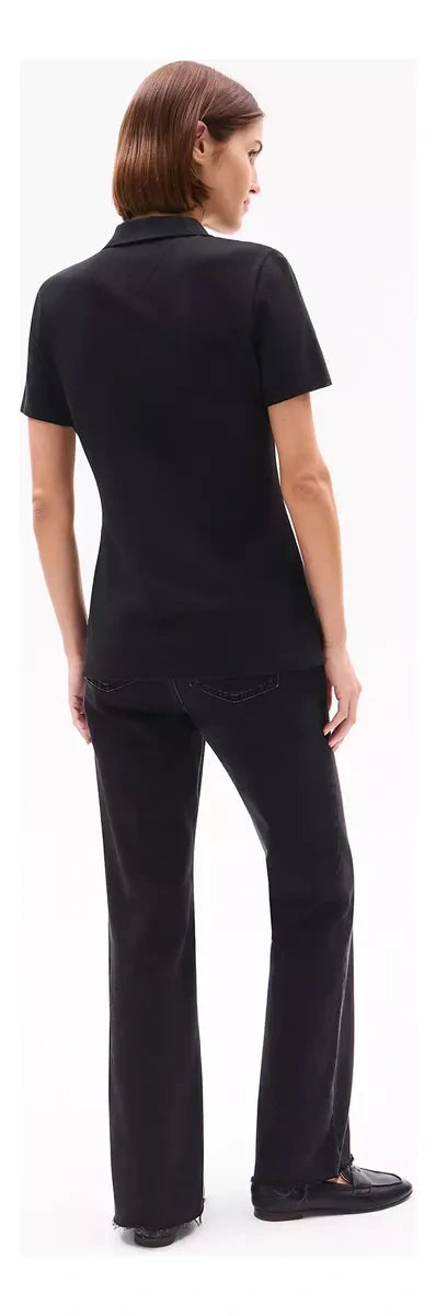 Polo Tommy Hilfiger para Mujer Color Negro Clásico – Original 100%