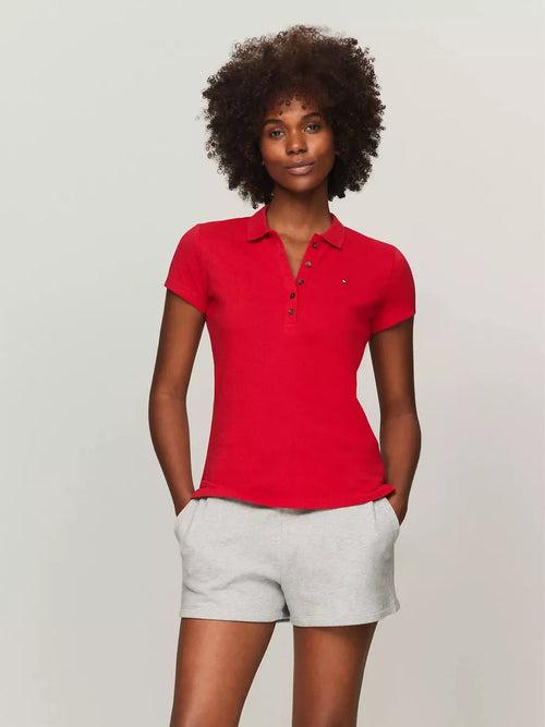 Polo Tommy Hilfiger para Mujer Rojo – Original 100%