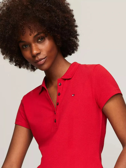 Polo Tommy Hilfiger para Mujer Rojo – Original 100%